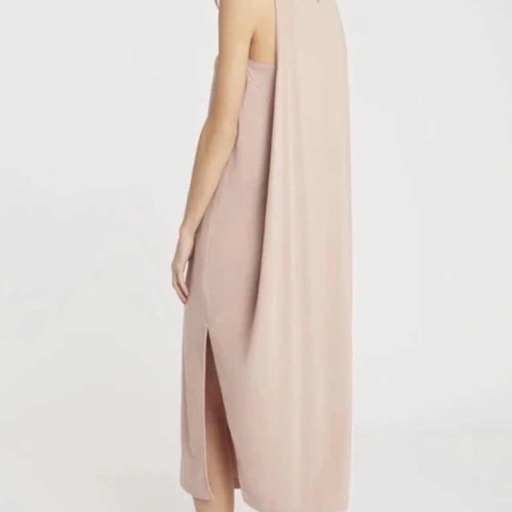 Cuyana Drape Back Dress (Blush) - XS
